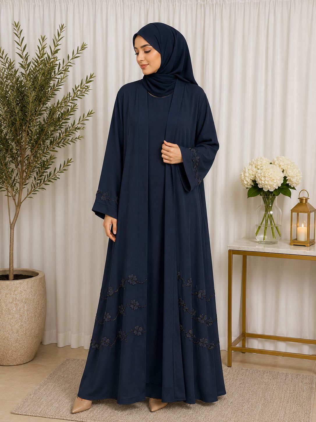 satin abaya