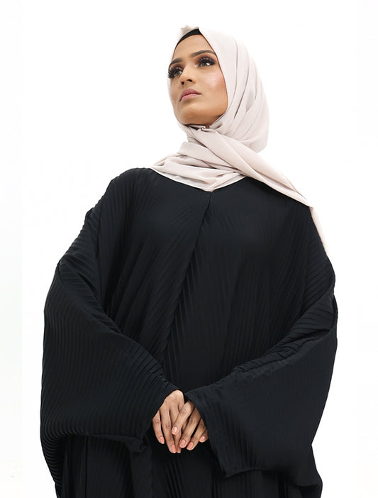 Mocha Pleated Batwing