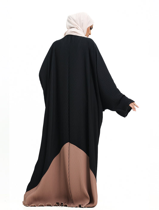 Mocha Pleated Batwing