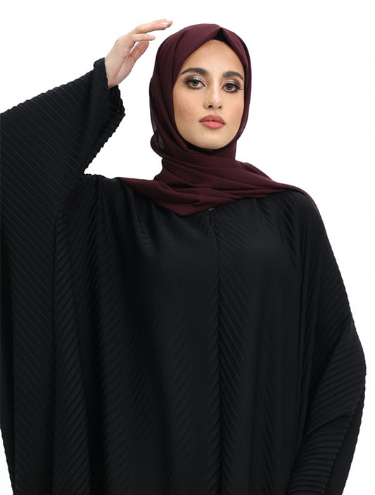 Mauve Pleated Batwing