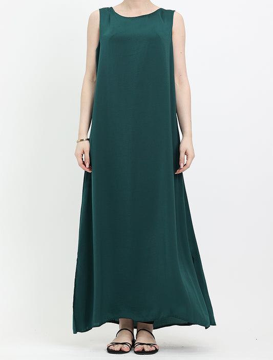 Bottle Green Slip Dress