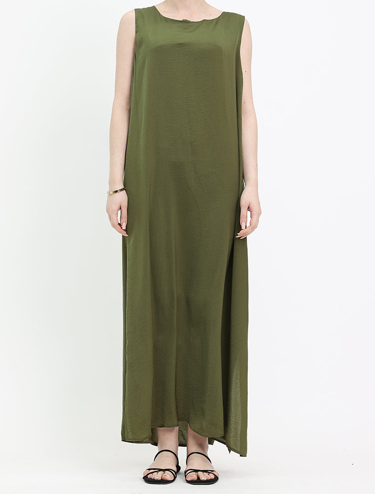 Khaki Slip Dress
