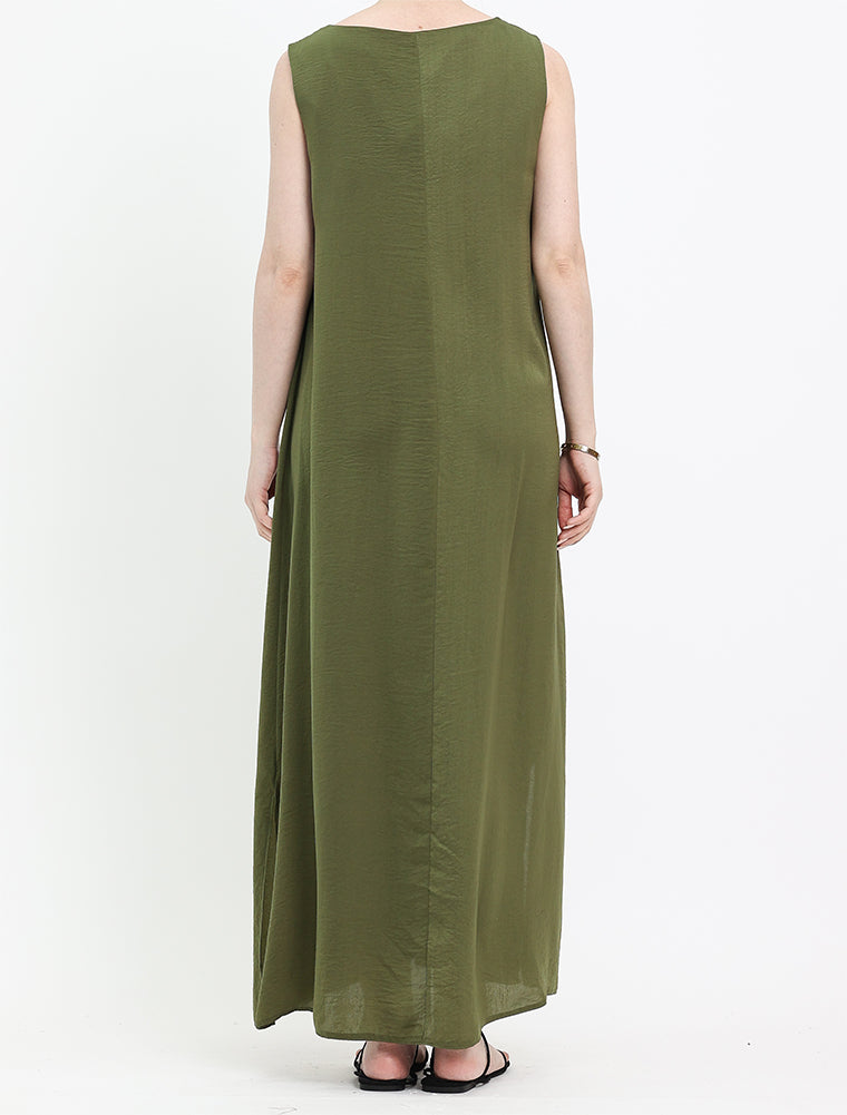 Khaki Slip Dress