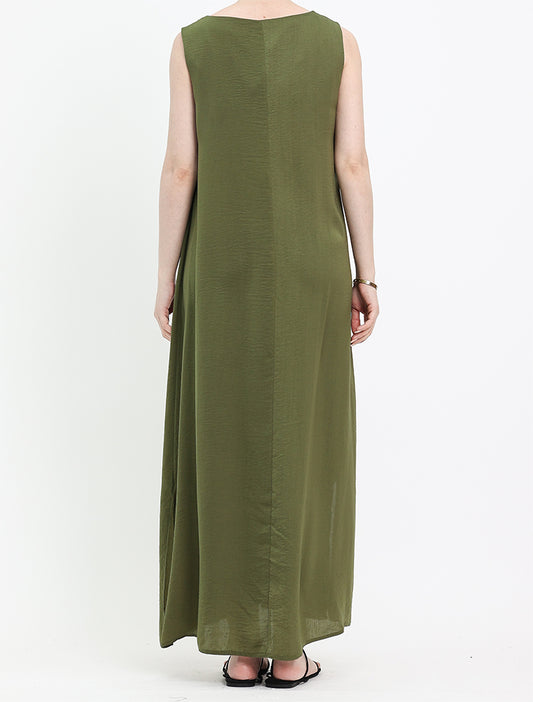 Khaki Slip Dress