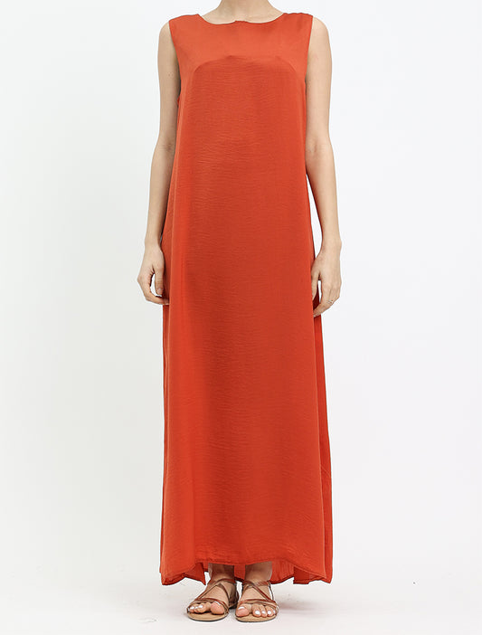 Burnt Orange Slip Dress