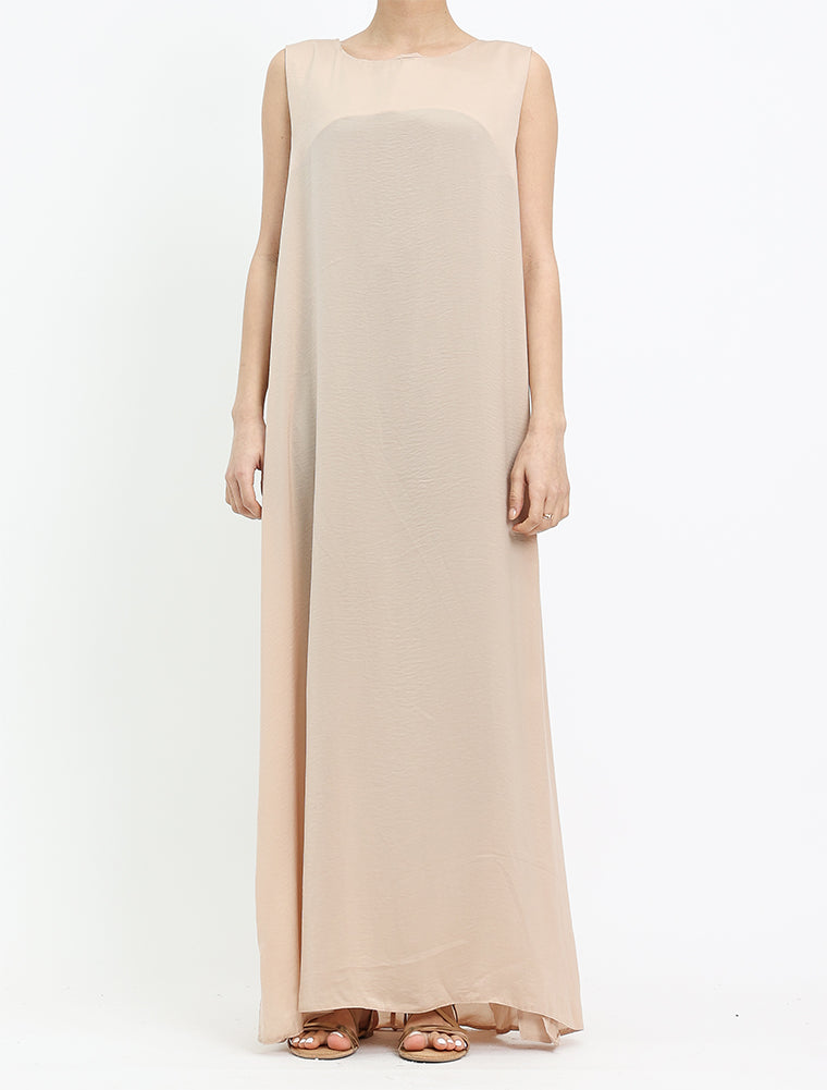 Beige Slip Dress