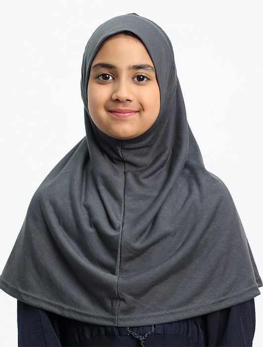 Grey Girls Jersey Burkah