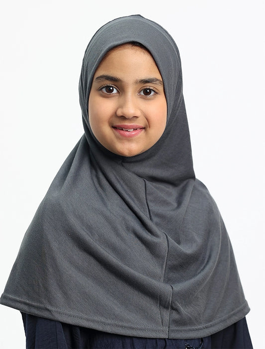 Grey Girls Jersey Burkah