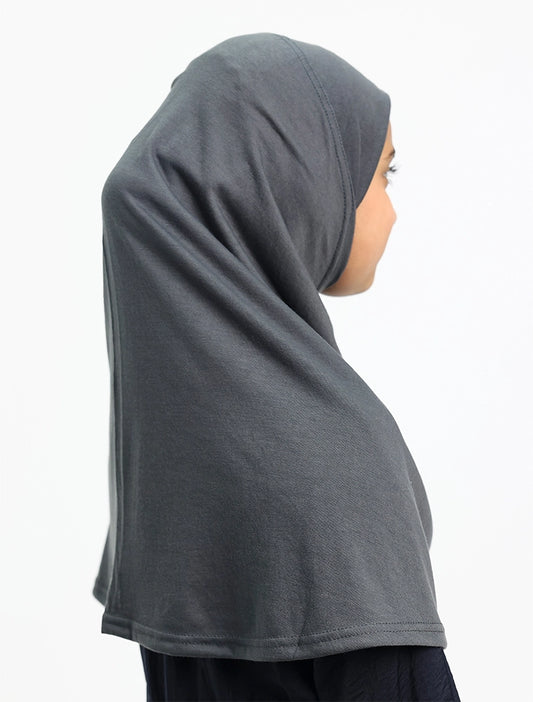 Grey Girls Jersey Burkah