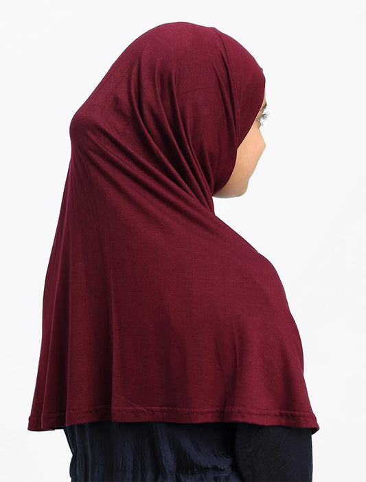 Maroon Girls Jersey Burkah