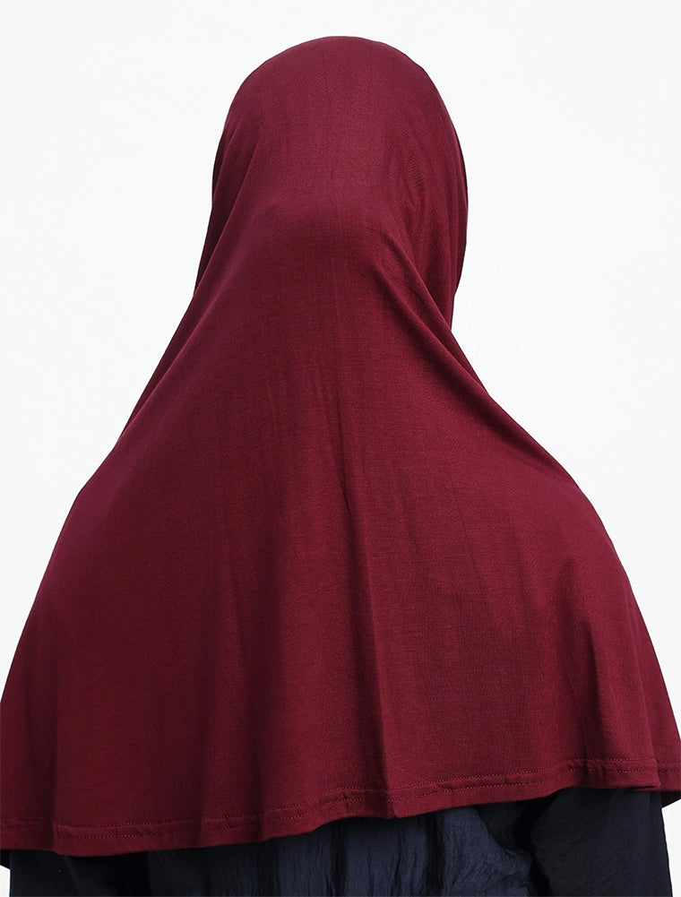 Maroon Girls Jersey Burkah