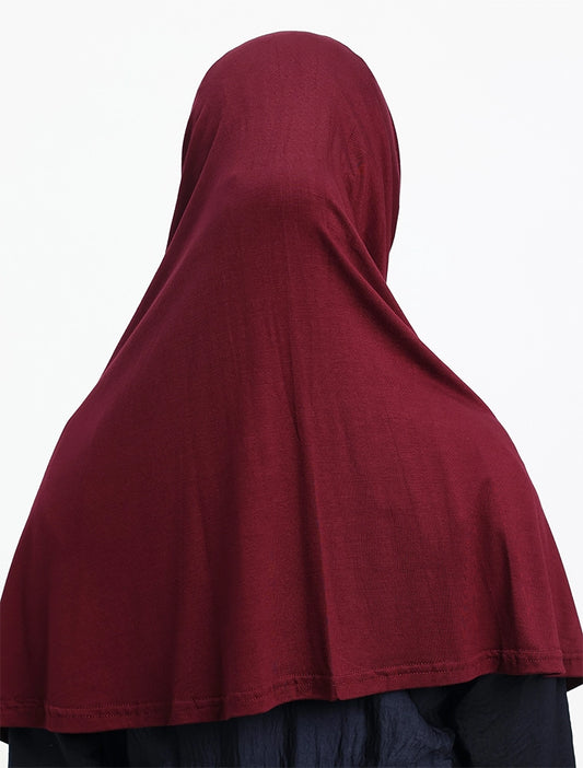 Maroon Girls Jersey Burkah
