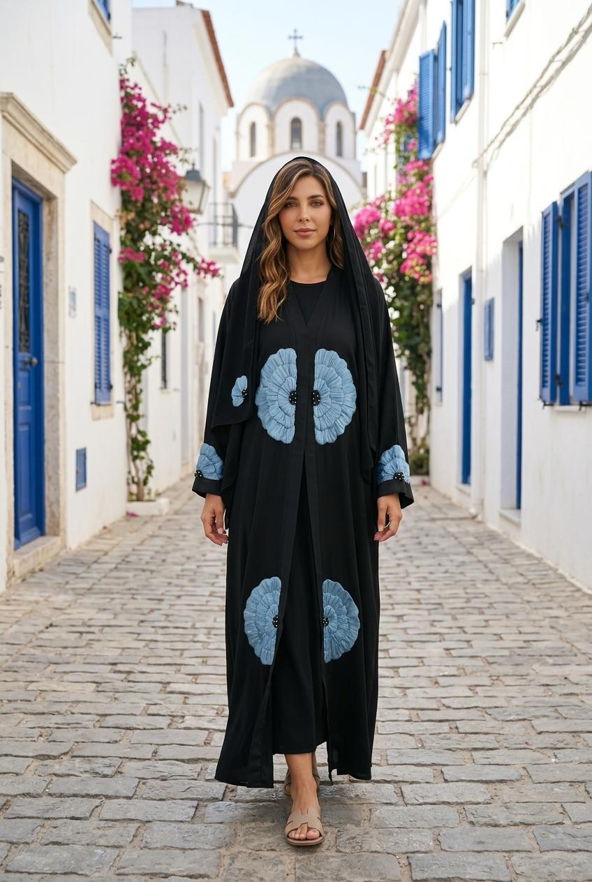 Nida silk abaya