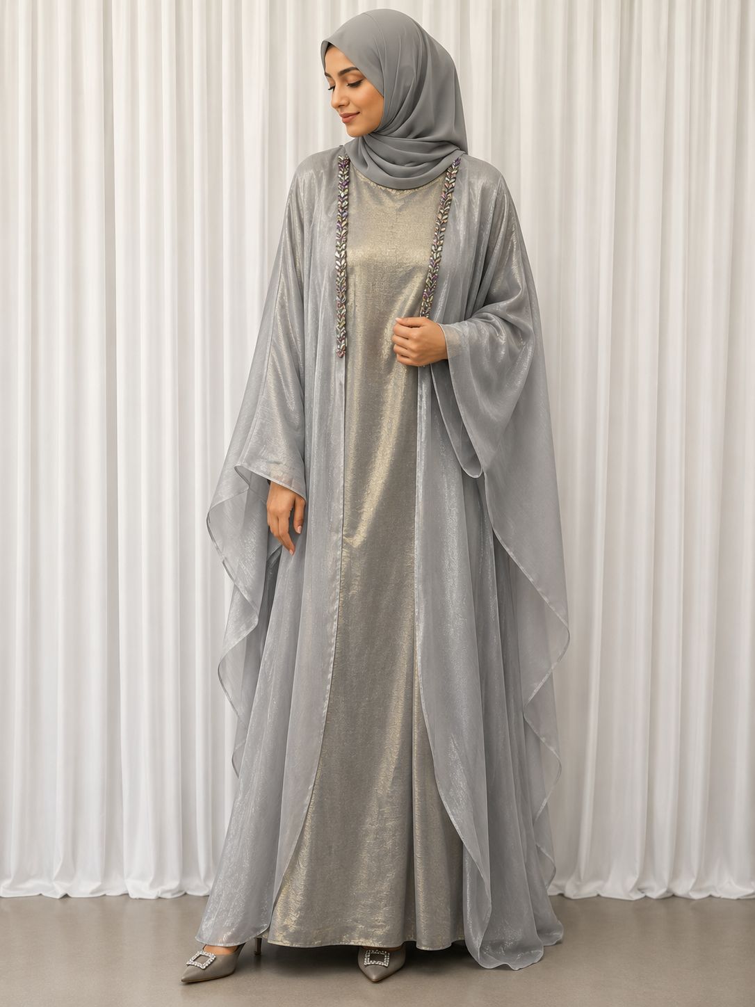 organza abaya