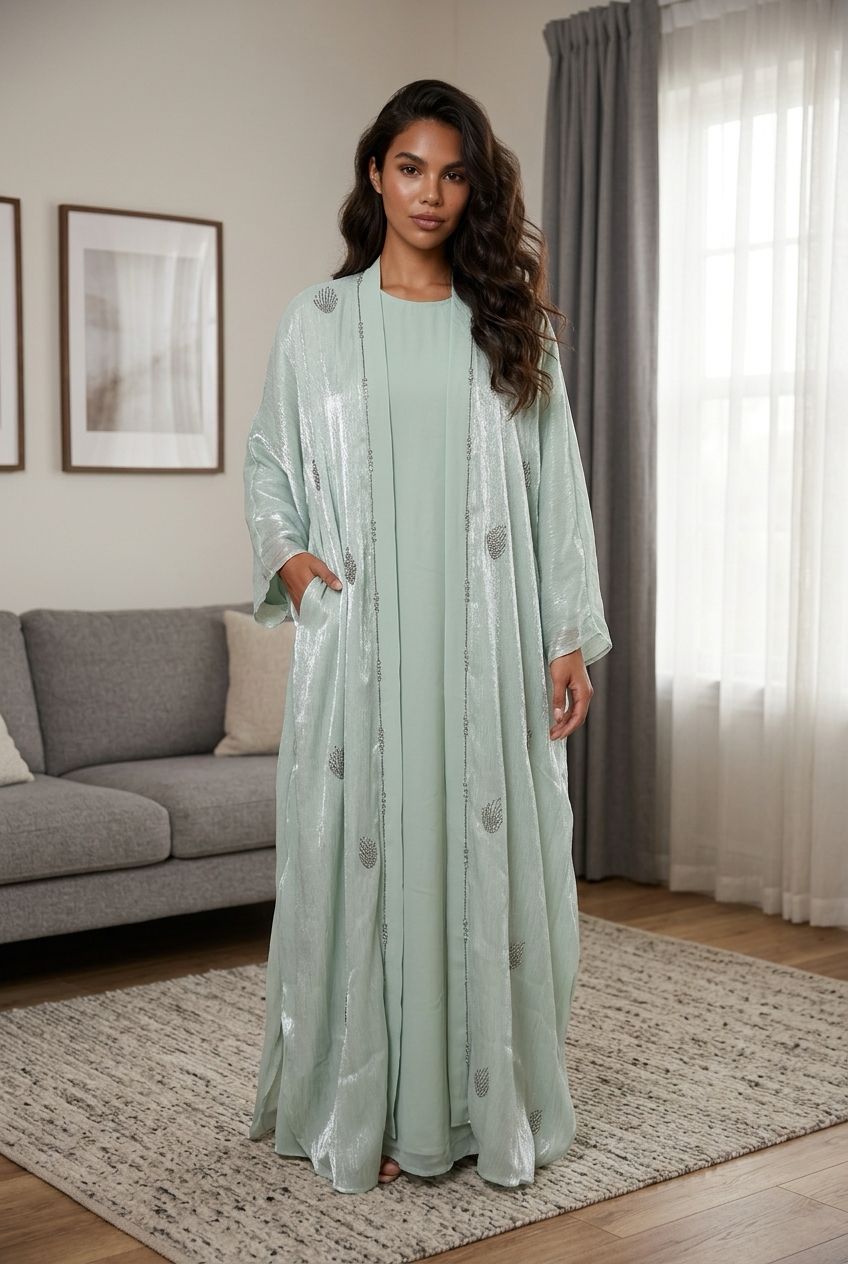 Organza Silk Abaya