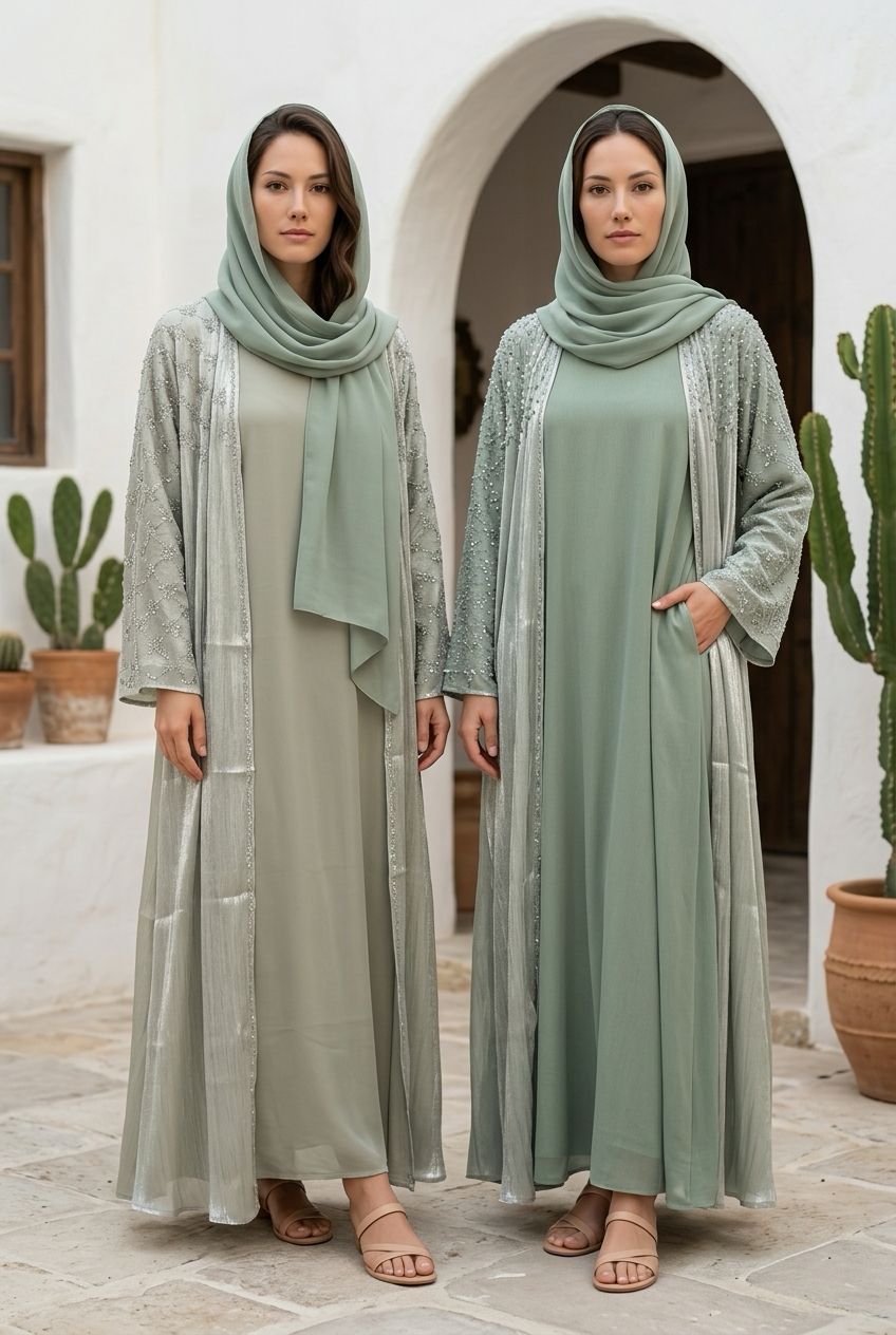 Organza Silk Abaya