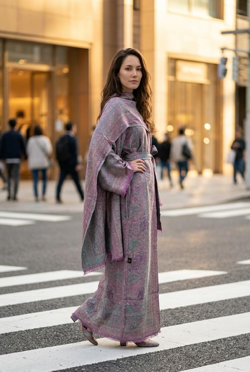 pashmina stone work abaya with inner