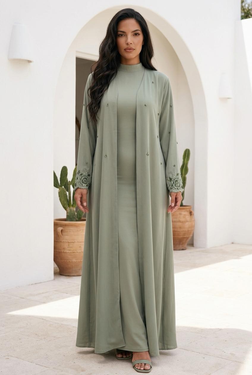 silk abaya