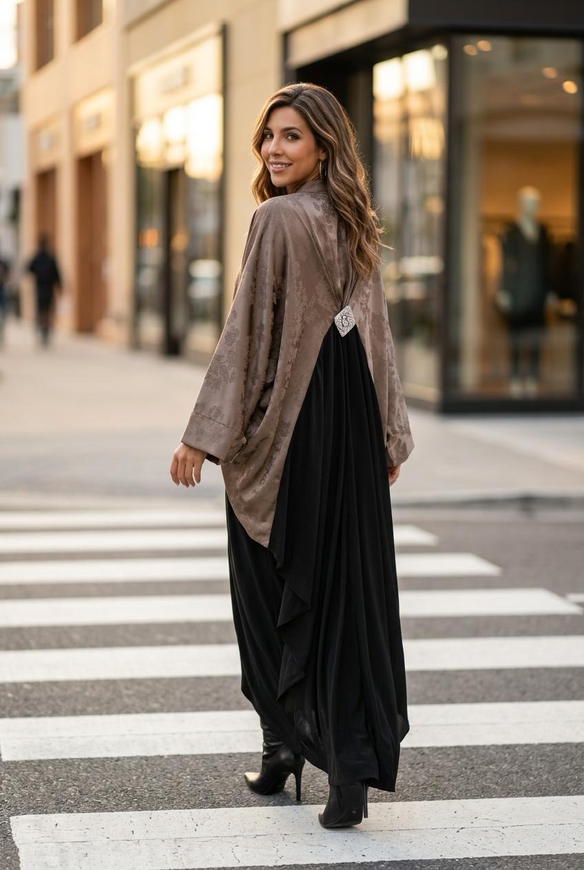 Satin abaya