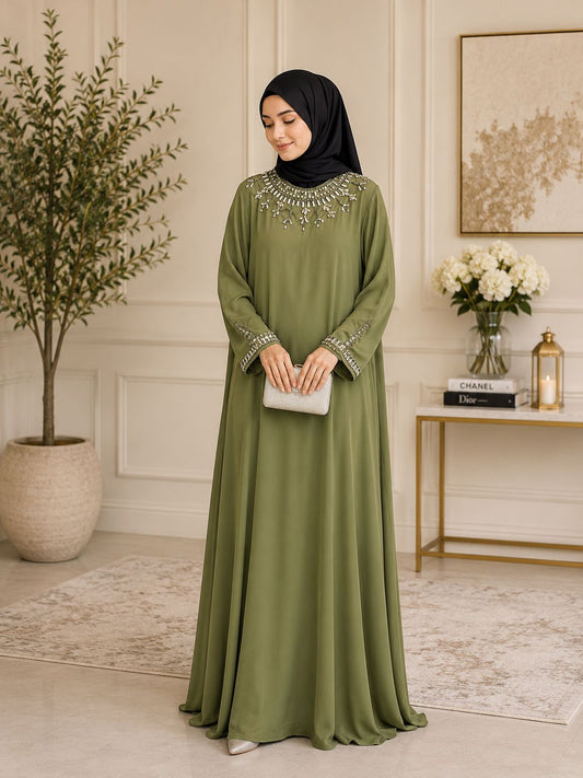 Satin abaya