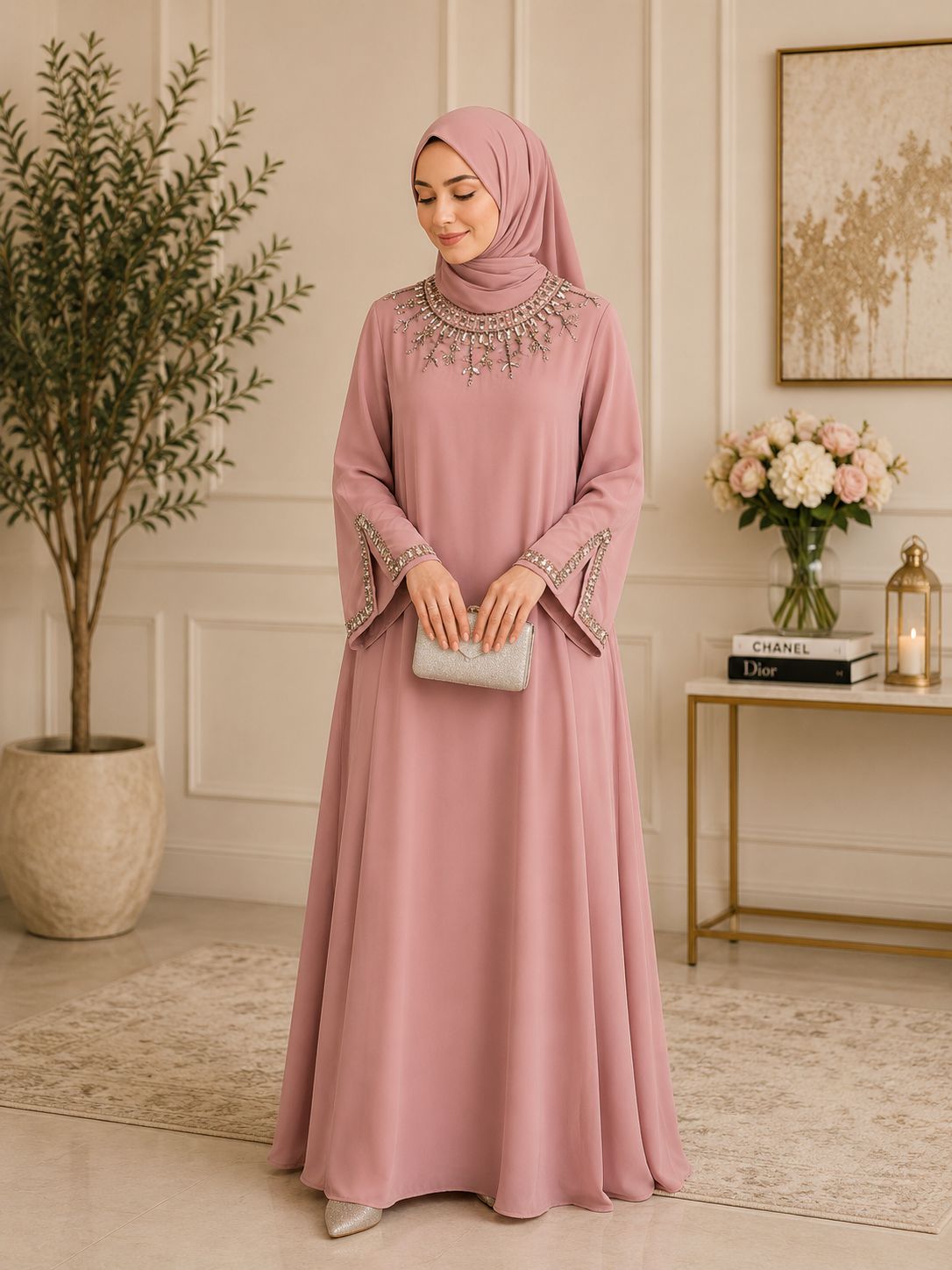 Satin abaya