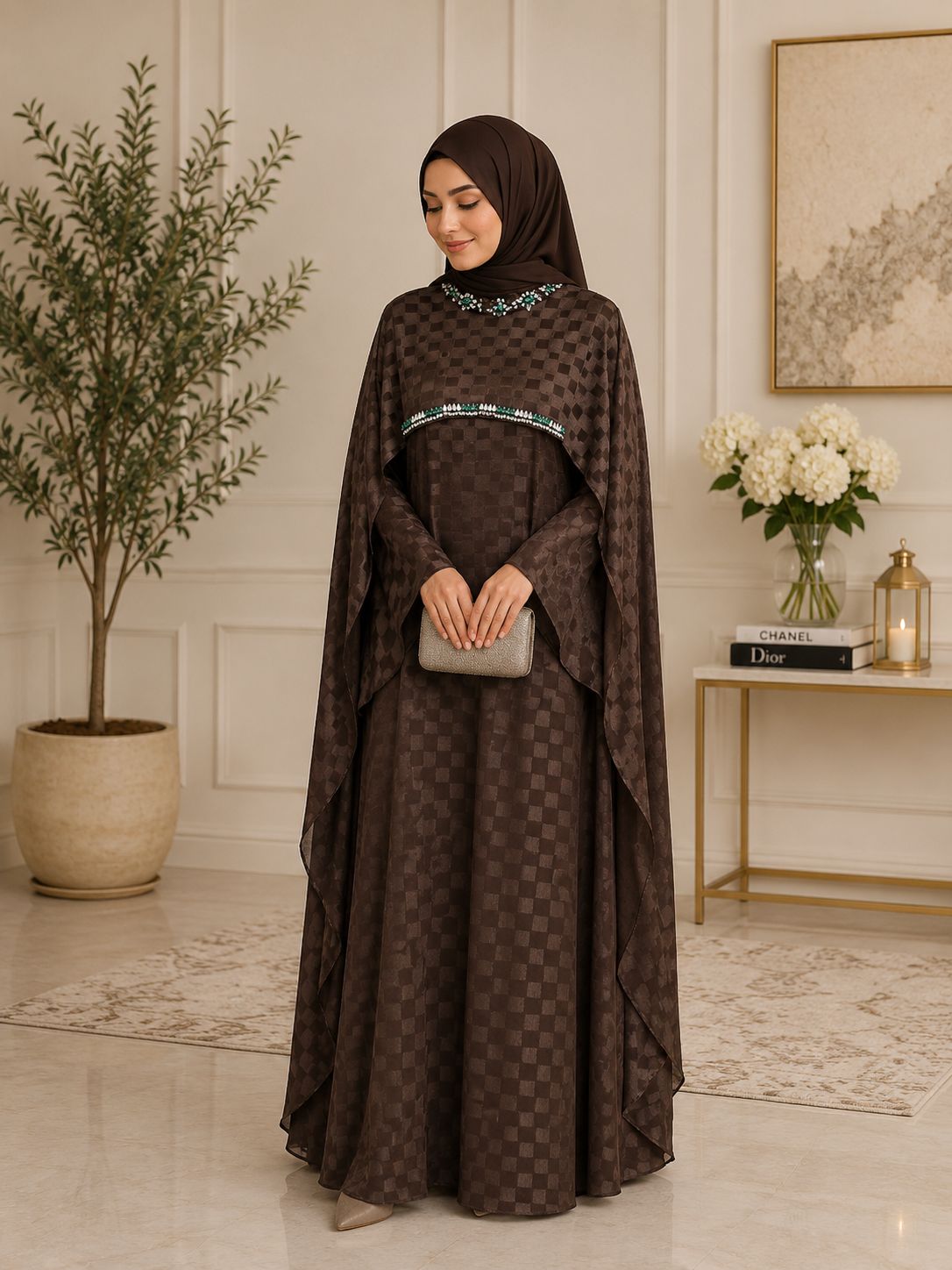 Satin abaya