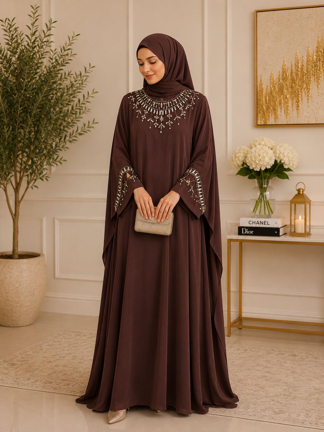 Satin abaya