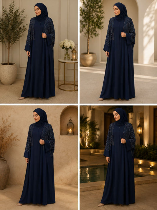 Navyblue abaya