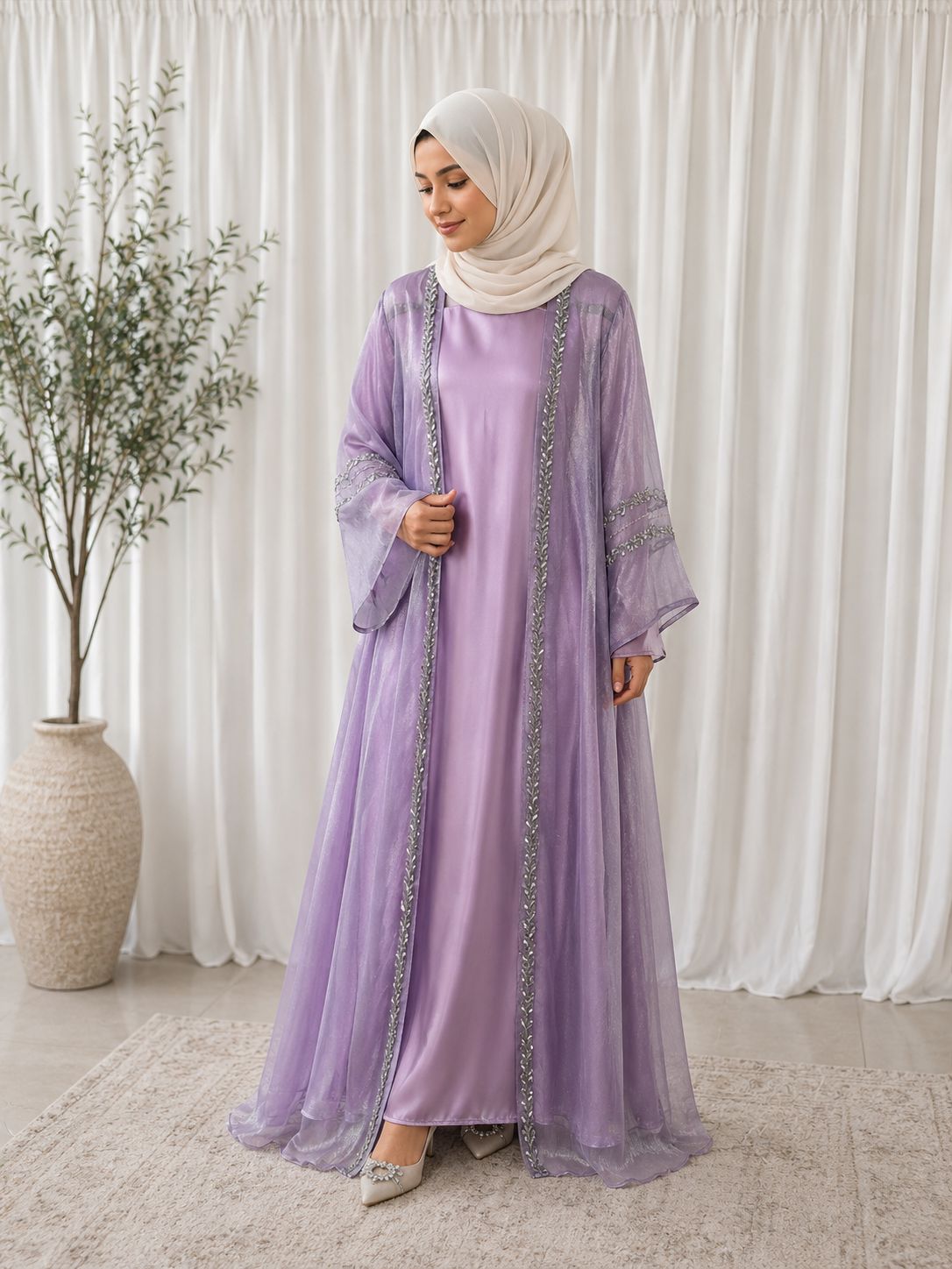 satin abaya