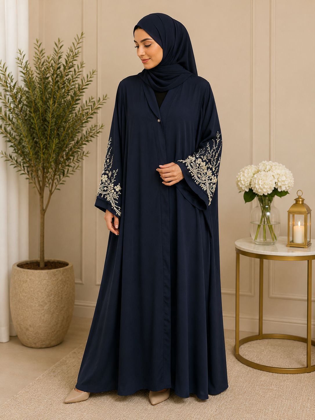 Navyblue abaya