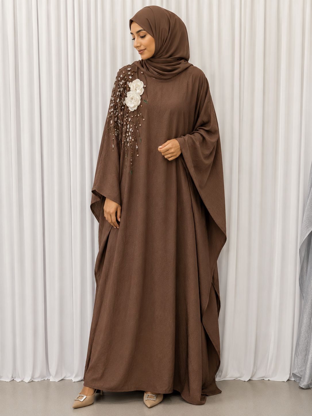 satin silk abaya